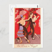ヴィンテージアールヌーボー~タンゴの怒り ポストカード (正面/裏面)
