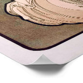 ヴィンテージアールヌーボー「デイドリーム」byアルフォンスミュシャ ポスター (角)