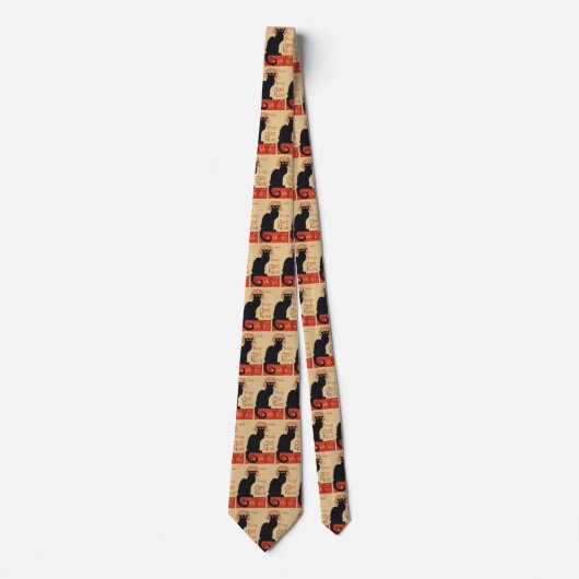 ヴィンテージアールヌーボー、トゥルネデュチャットノワール ネクタイ (正面)