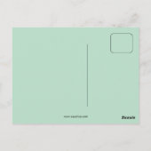 ヴィンテージアールヌーボー、ハートが切り札 ポストカード (裏面)