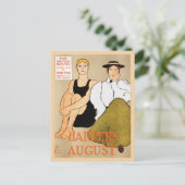 ヴィンテージアールヌーボー・ハーパー誌威厳がある ポストカード (スタンド正面)