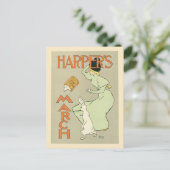 ヴィンテージアールヌーボー・ハーパー誌3月 ポストカード (スタンド正面)