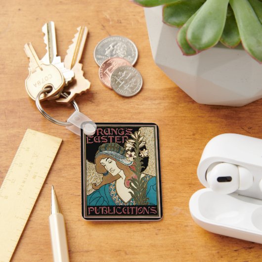 ヴィンテージアールヌーボー、パングのイースター出版物 キーホルダー (デスク)