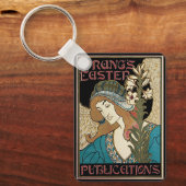 ヴィンテージアールヌーボー、パングのイースター出版物 キーホルダー (正面)