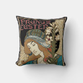 ヴィンテージアールヌーボー、パングのイースター出版物 クッション (正面)