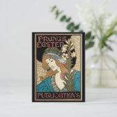 ヴィンテージアールヌーボー、パングのイースター出版物 シーズンポストカード (スタンド正面)