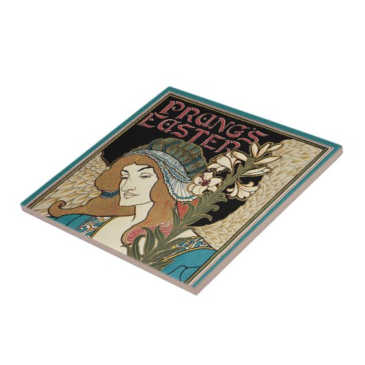 ヴィンテージアールヌーボー、パングのイースター出版物 タイル (側面)