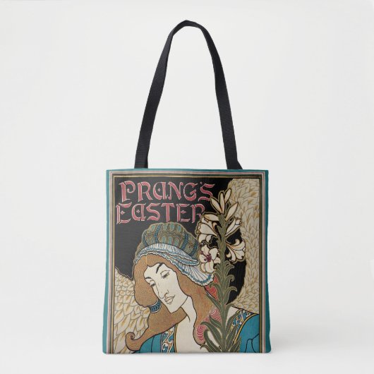 ヴィンテージアールヌーボー、パングのイースター出版物 トートバッグ (正面)