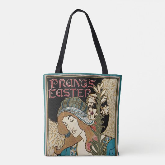 ヴィンテージアールヌーボー、パングのイースター出版物 トートバッグ (裏面)