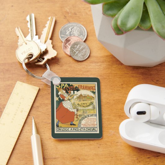 ヴィンテージアールヌーボー、ビールバーレストランとカフェ キーホルダー (デスク)