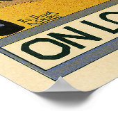 ヴィンテージアールヌーボー、ビールバーレストランとカフェ ポスター (角)