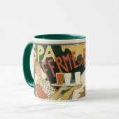 ヴィンテージアールヌーボー、ビールバーレストランとカフェ マグカップ (正面左)