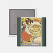 ヴィンテージアールヌーボー、ビールバーレストランとカフェ マグネット (正面/裏面)