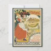 ヴィンテージアールヌーボー、ビールバーレストランとカフェ 招待状 (正面)