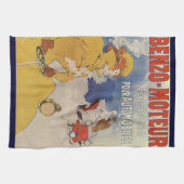 ヴィンテージアールヌーボー、ベンゾムチュールバイジュールシュレット キッチンタオル (横)