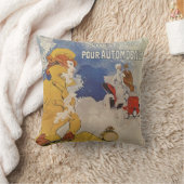 ヴィンテージアールヌーボー、ベンゾムチュールバイジュールシュレット クッション (ブランケット)