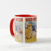 ヴィンテージアールヌーボー、ベンゾムチュールバイジュールシュレット マグカップ (正面左)