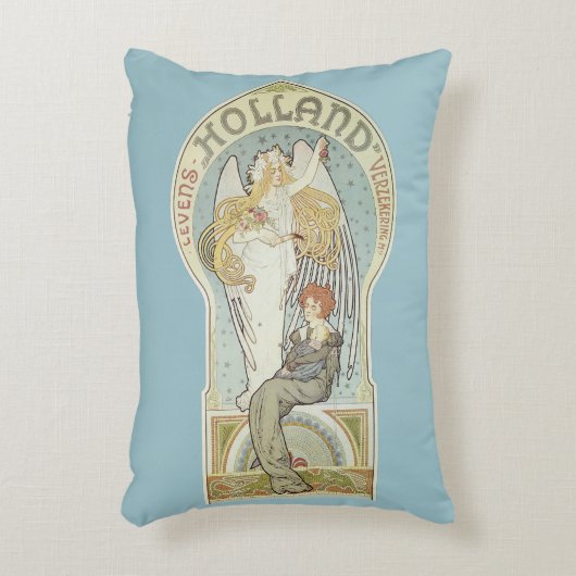 ヴィンテージアールヌーボー,ホランドレヴェンズバーゼカリング アクセントクッション (正面(垂直))