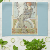 ヴィンテージアールヌーボー，ホランドレヴェンズバーゼカリング キッチンタオル (折り畳み)