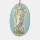 ヴィンテージアールヌーボー,ホランドレヴェンズバーゼカリング セラミックオーナメント (左)