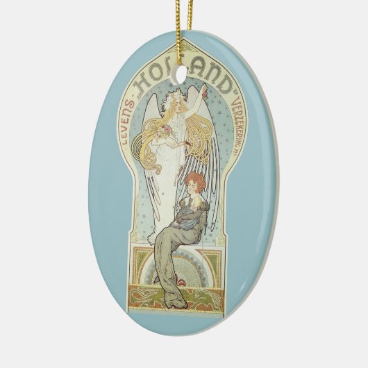 ヴィンテージアールヌーボー,ホランドレヴェンズバーゼカリング セラミックオーナメント (左)