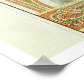 ヴィンテージアールヌーボー，ホランドレヴェンズバーゼカリング ポスター (角)