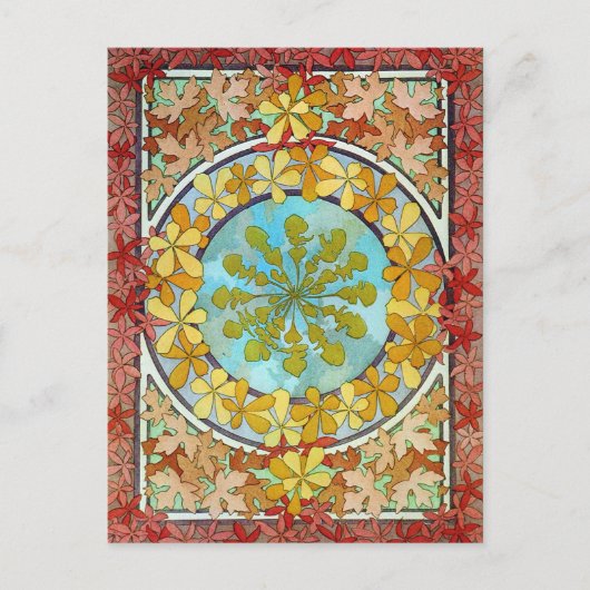 ヴィンテージアールヌーボー ポストカード (正面)