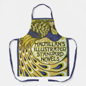 ヴィンテージアールヌーボー、マクミランの孔雀の羽根 エプロン (正面)