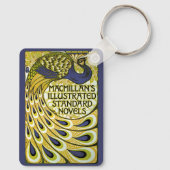 ヴィンテージアールヌーボー、マクミランの孔雀の羽根 キーホルダー (裏面)