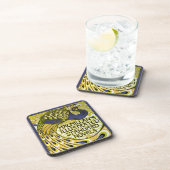 ヴィンテージアールヌーボー、マクミランの孔雀の羽根 コースター (右側)