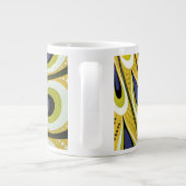 ヴィンテージアールヌーボー、マクミランの孔雀の羽根 ジャンボコーヒーマグカップ (裏面)