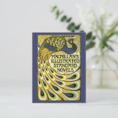 ヴィンテージアールヌーボー、マクミランの孔雀の羽根 ポストカード (スタンド正面)