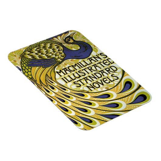 ヴィンテージアールヌーボー、マクミランの孔雀の羽根 マグネット (右側)