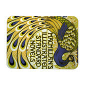 ヴィンテージアールヌーボー、マクミランの孔雀の羽根 マグネット (横)