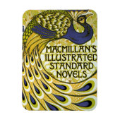 ヴィンテージアールヌーボー、マクミランの孔雀の羽根 マグネット (縦)