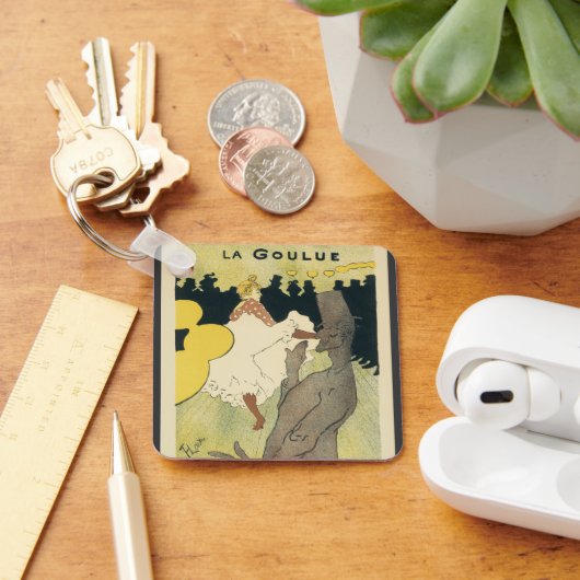 ヴィンテージアールヌーボー、ラグーールバイトゥールーズロートレック キーホルダー (デスク)