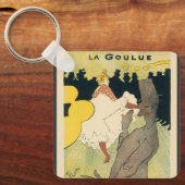 ヴィンテージアールヌーボー、ラグーールバイトゥールーズロートレック キーホルダー (正面)