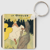 ヴィンテージアールヌーボー、ラグーールバイトゥールーズロートレック キーホルダー (裏面)