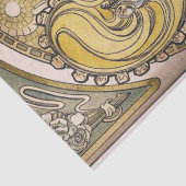 ヴィンテージアールヌーボー「ラプルーム」バイミュシャ 薄葉紙 (詳細)