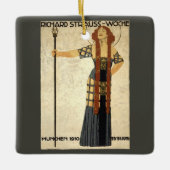 ヴィンテージアールヌーボー・リチャード・シュトラウス・ウォシュ（ミュンヘン） セラミックオーナメント (正面)