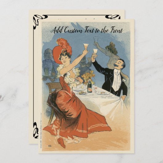 ヴィンテージアールヌーボー、レストランソフトオープニングパーティー (正面/裏面)