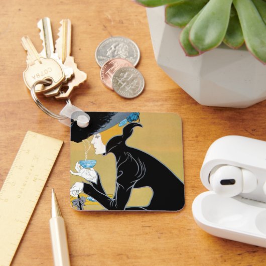 ヴィンテージアールヌーボー、レディーインクルードマルコポーロティー キーホルダー (デスク)