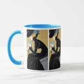 ヴィンテージアールヌーボー、レディーインクルードマルコポーロティー マグカップ (左)