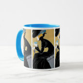 ヴィンテージアールヌーボー、レディーインクルードマルコポーロティー マグカップ (正面左)