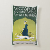 ヴィンテージアールヌーボー、ヴィクトリアフラッドヴェルケ、レーム アクセントクッション (裏面(縦))