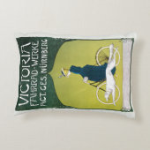 ヴィンテージアールヌーボー、ヴィクトリアフラッドヴェルケ、レーム アクセントクッション (裏面)