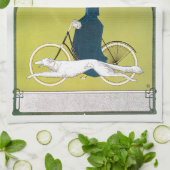 ヴィンテージアールヌーボー、ヴィクトリアフラッドヴェルケ、レーム キッチンタオル (折り畳み)