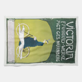 ヴィンテージアールヌーボー、ヴィクトリアフラッドヴェルケ、レーム キッチンタオル (横)