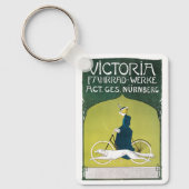 ヴィンテージアールヌーボー、ヴィクトリアフラッドヴェルケ、レーム キーホルダー (正面)