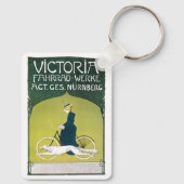 ヴィンテージアールヌーボー、ヴィクトリアフラッドヴェルケ、レーム キーホルダー (裏面)